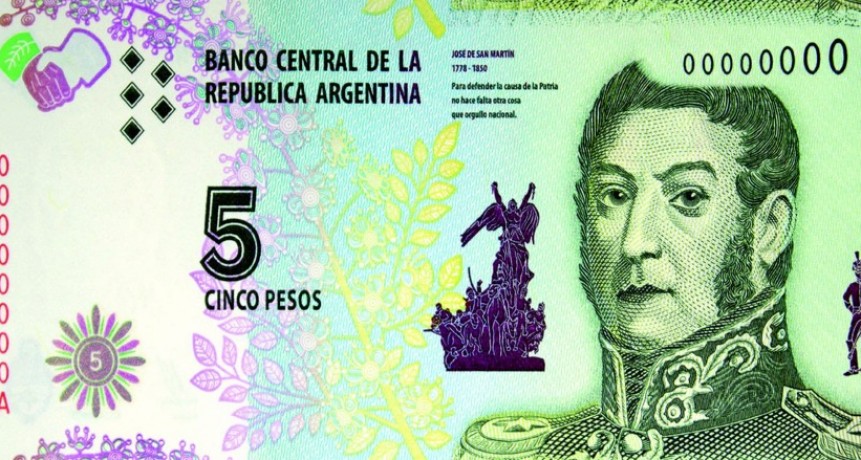DAN DE BAJA LOS BILLETES DE 5 PESOS