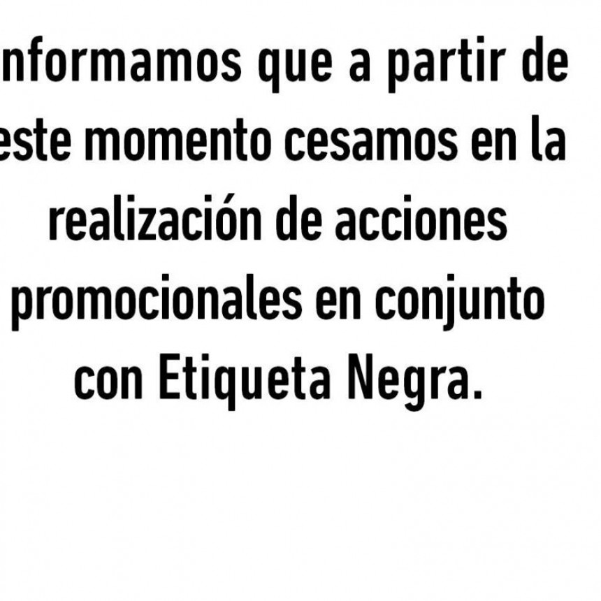 LAS MARCAS COMIENZAN DE DEJAR SOLO AL DUEÑO DE ETIQUETA NEGRA