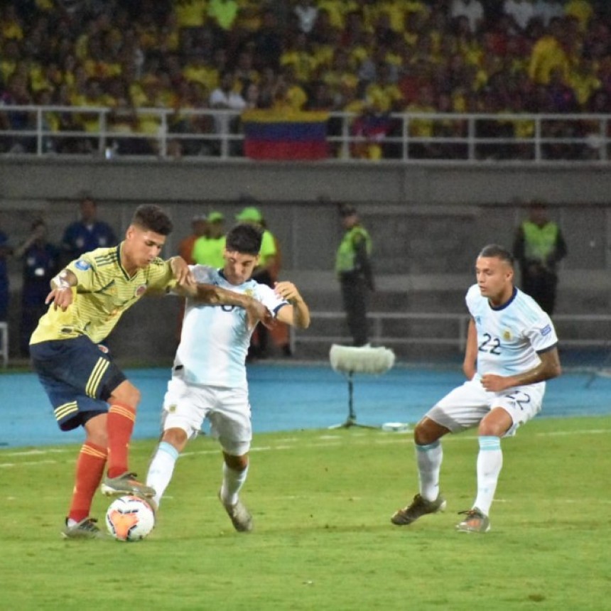 ARGENTINA LE GANÓ A COLOMBIA EN EL PRIMER PARTIDO DEL SUDAMERICANO SUB 23