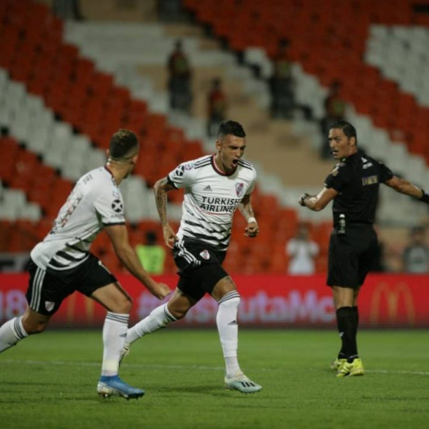 UN RIVER CON POCO FÚTBOL GANÓ EN MENDOZA Y ES PUNTERO DE LA SUPERLIGA