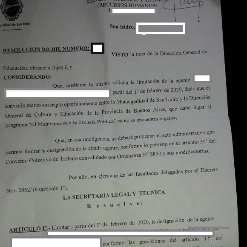 EN SAN ISIDRO DAN DE BAJA EL PROGRAMA 