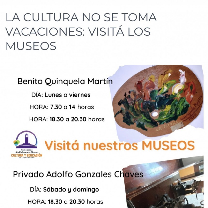 LA MUNICIPALIDAD DE GONZALES CHAVES OFRECE UNA INTERESANTE OFERTA CULTURAL PARA EL VERANO