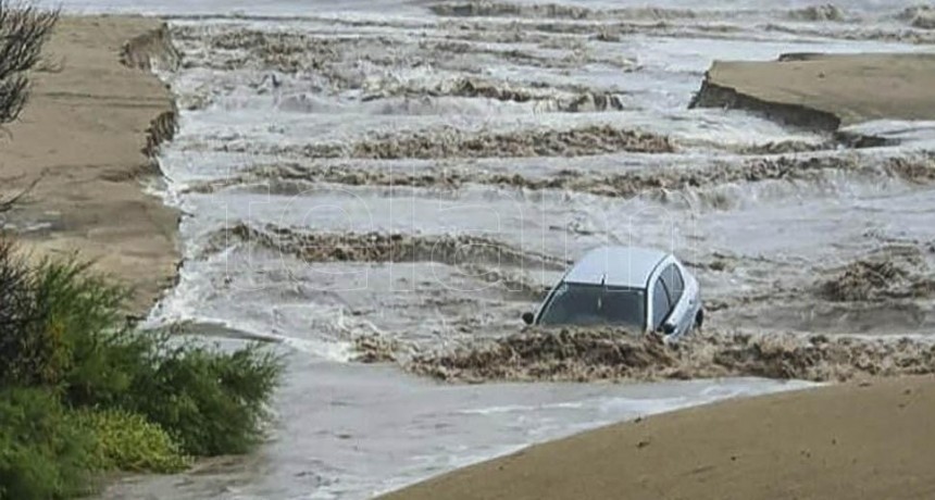 TEMPORAL EN LA COSTA ATLÁNTICA: CALLES ANEGADAS, ÁRBOLES CAÍDOS Y ALERTA ROJO