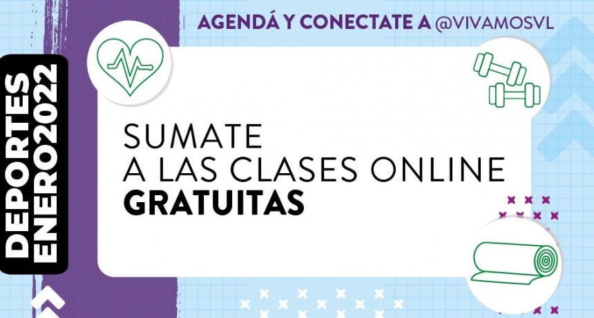 EN ENERO VUELVEN LAS CLASES DE DEPORTES EN VIVO POR INSTAGRAM