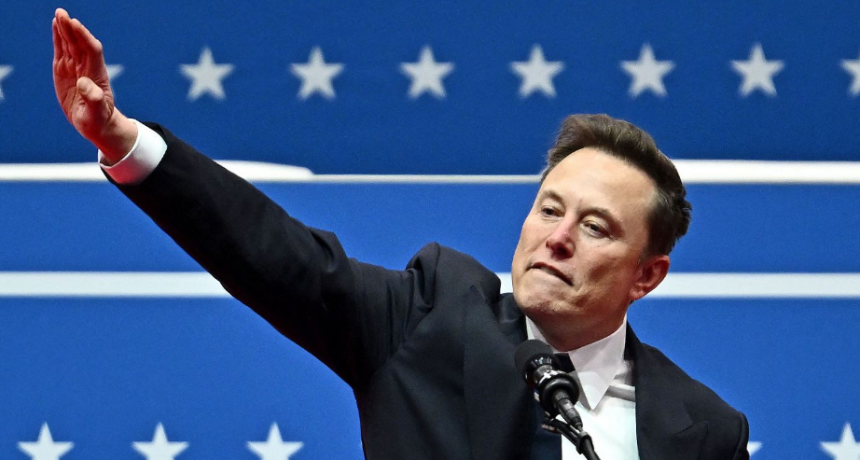  MUSK REALIZÓ UN GESTO QUE RECUERDA AL SALUDO NAZI
