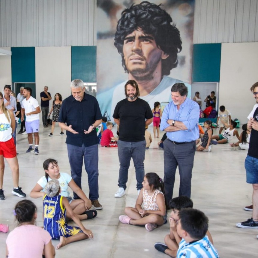 FERRARESI Y SILEONI VISITARON UNA COLONIA MUNICIPAL