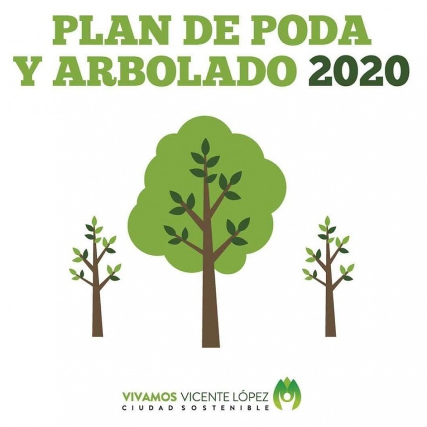 VICENTE LOPEZ COMIENZA SU PLAN DE PODA Y ARBOLADO PARA EL 2020