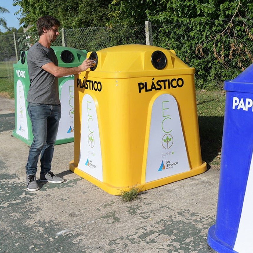 SAN FERNANDO PRESENTÓ NUEVAS CAMPANAS DE RECICLAJE EN LA CALLE.