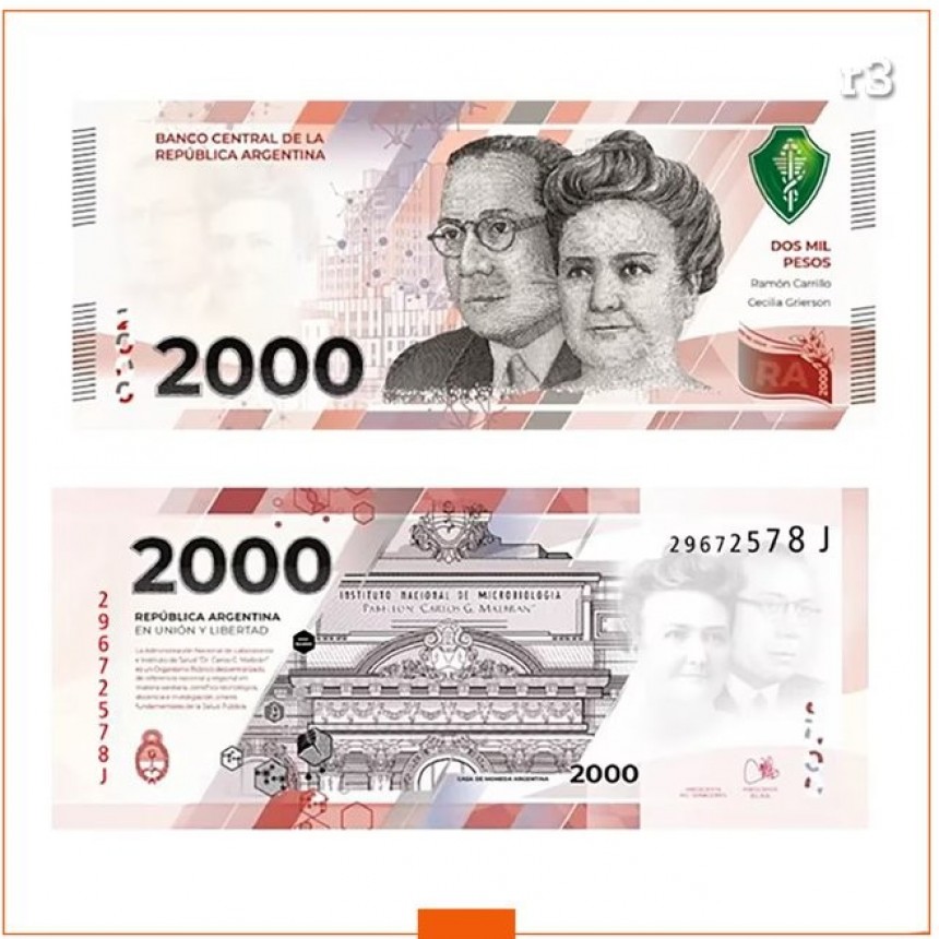 EL BANCO CENTRAL EMITIRÁ UN BILLETE DE 2 MIL PESOS