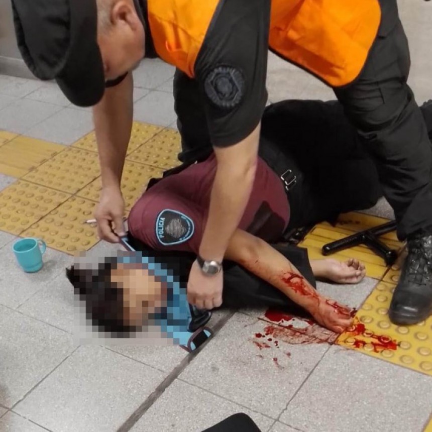 SIGUE LA VIOLENCIA SIN FIN EN LA CAPITAL: MURIÓ LA POLICÍA QUE FUE BALEADA EN LA LÍNEA C DEL SUBTE Y HAY UN DETENIDO 
