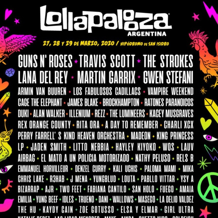 PELIGRA EL LOLLAPALOOZA: PARAGUAY, BRASIL Y CHILE, A PUNTO DE SUSPENDER ESPECTÁCULOS PÚBLICOS Y ARGENTINA ANALIZA LA MISMA MEDIDA