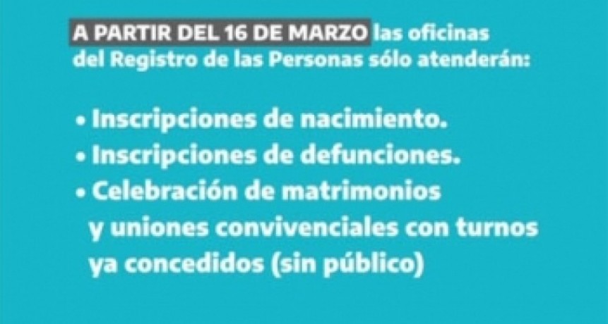 EN EL REGISTRO DE LAS PERSONAS SÓLO SE INSCRIBIRÁN NACIMIENTOS, DEFUNCIONES Y MATRIMONIOS SIN PÚBLICO