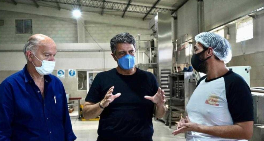 JORGE MACRI SE MOSTRÓ JUNTO A GRINDETTI EN VICENTE LÓPEZ EN UNA REUNIÓN DE GESTIÓN CON SELLO PRO