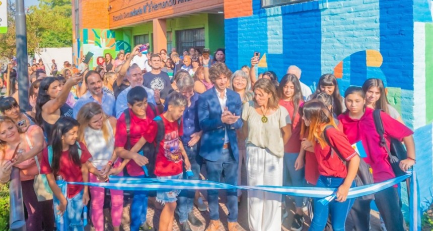 JUAN ANDREOTTI INAUGURÓ LA RENOVADA ESCUELA SECUNDARIA N°2 “HERNANDO ARIAS”