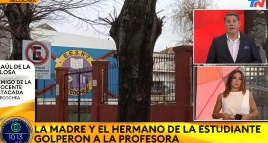 MASIVA MOVILIZACIÓN EN NECOCHEA TRAS UNA SALVAJE AGRESIÓN A UNA DOCENTE