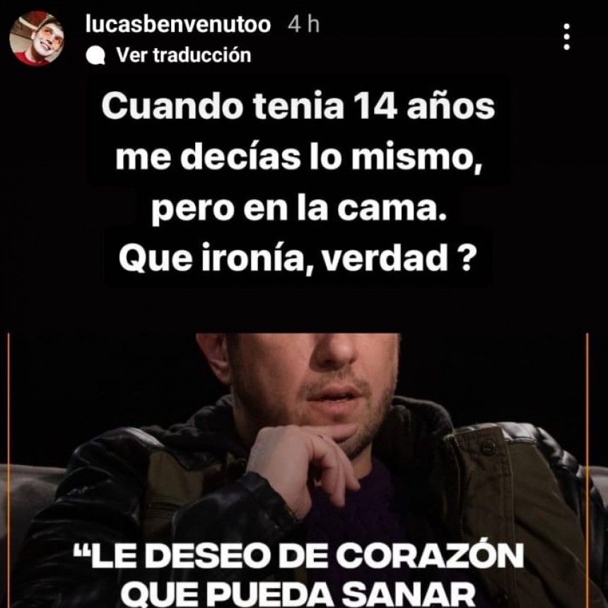 LA RESPUESTA DE LUCAS BENVENUTO A JEY MAMMÓN: 