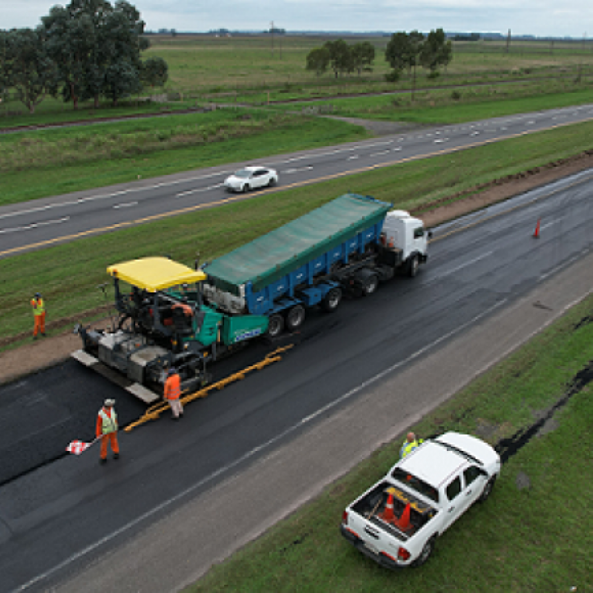 SE REINICIARON LAS OBRAS DE REPAVIMENTACIÓN DE LA RUTA PROVINCIAL 2