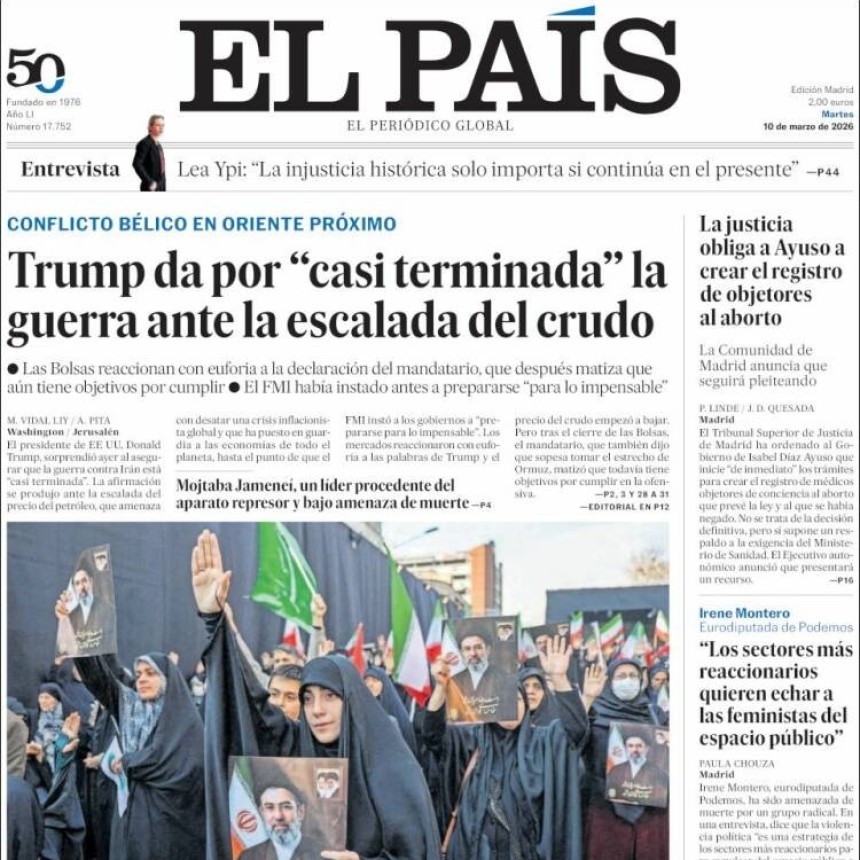 TAPAS DE DIARIOS DEL MUNDO