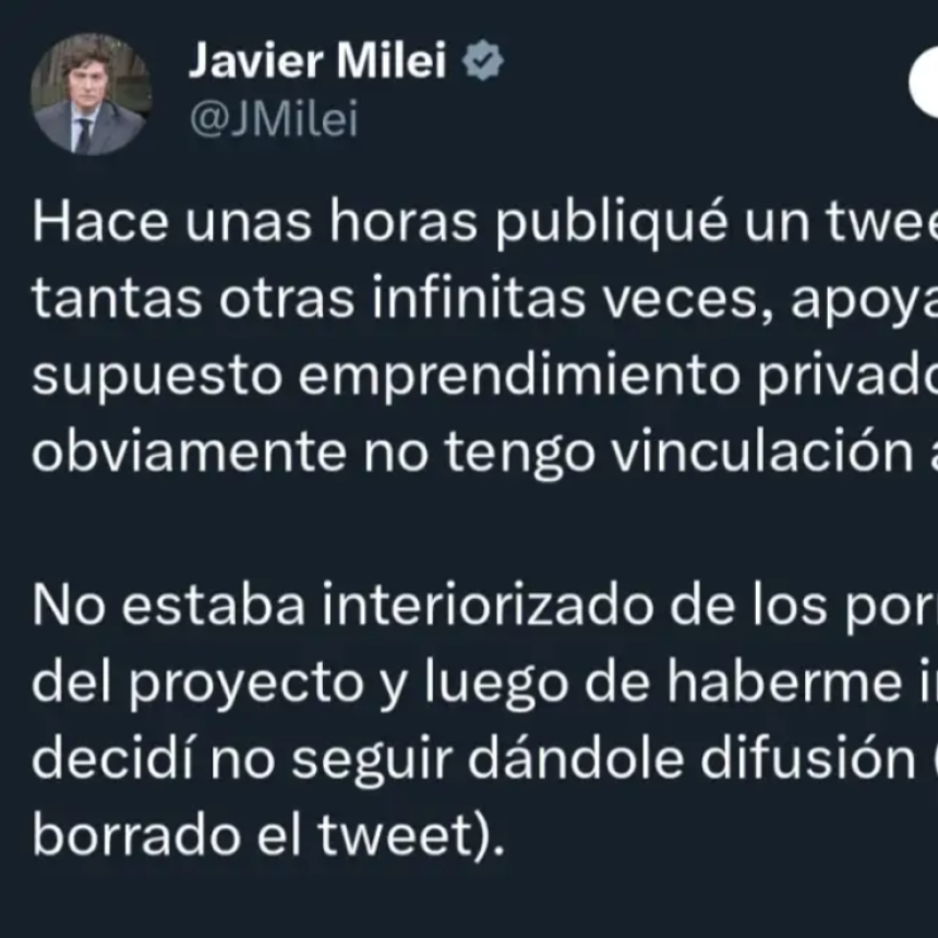 REVELAN PRESUNTOS PAGOS A MILEI POR EL TOKEN $LIBRA EN MEDIO DEL ESC&Aacute;NDALO FINANCIERO