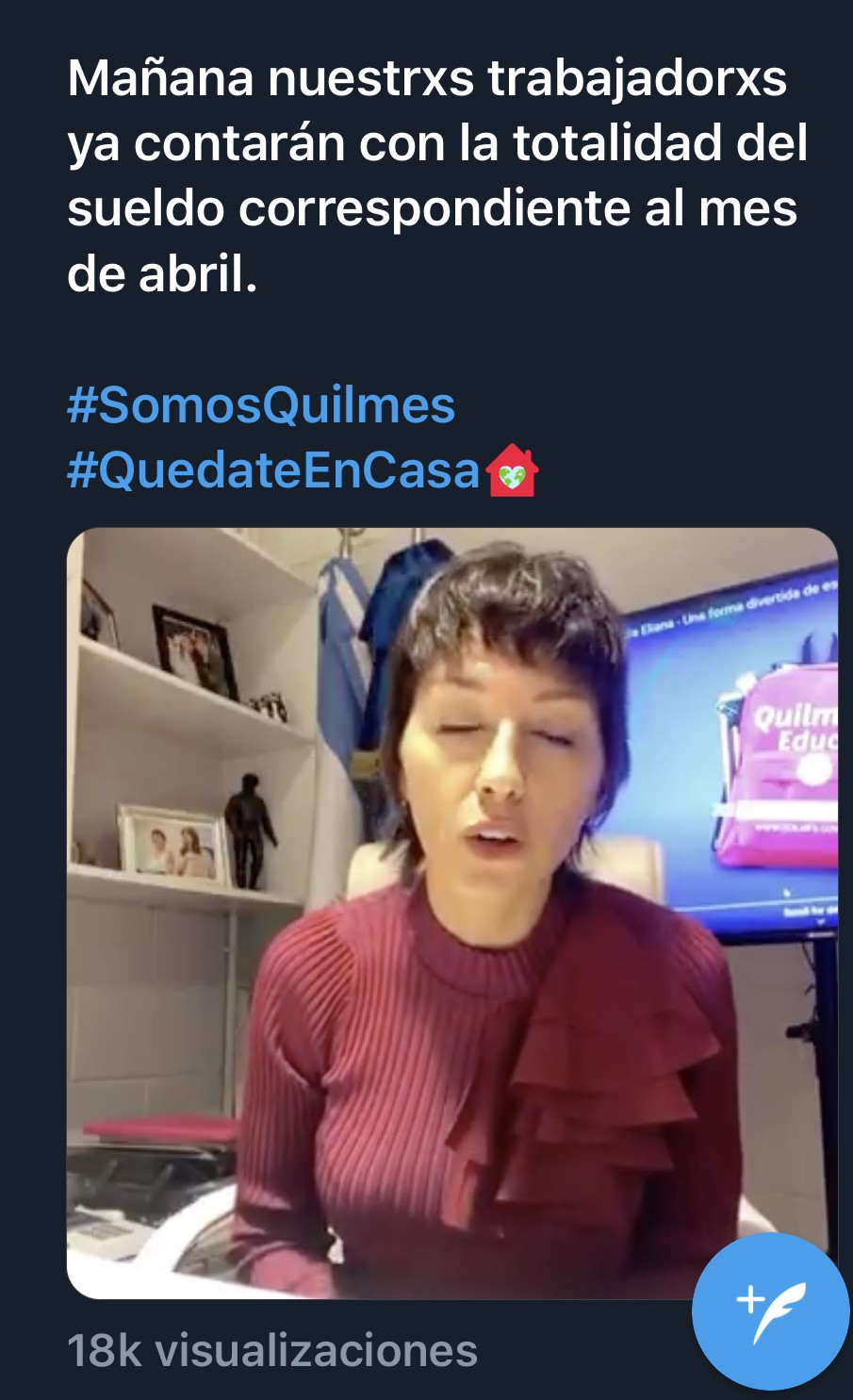 LA MUNICIPALIDAD DE QUILMES ADELANTÓ EL DIA DE PAGO DEL SUELDO A LOS EMPLEADOS