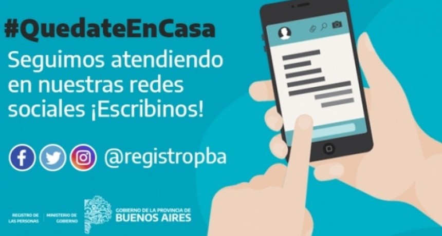 EL REGISTRO DE LAS PERSONAS IMPLEMENTÓ UN SISTEMA DE ATENCIÓN A DISTANCIA