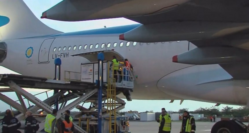 ARRIBARON EN UN VUELO DE AEROLÍNEAS. MAÑANA TOCARÁN SUELO ARGENTINO OTRAS 371.200 Y EL MIÉRCOLES 244.800.