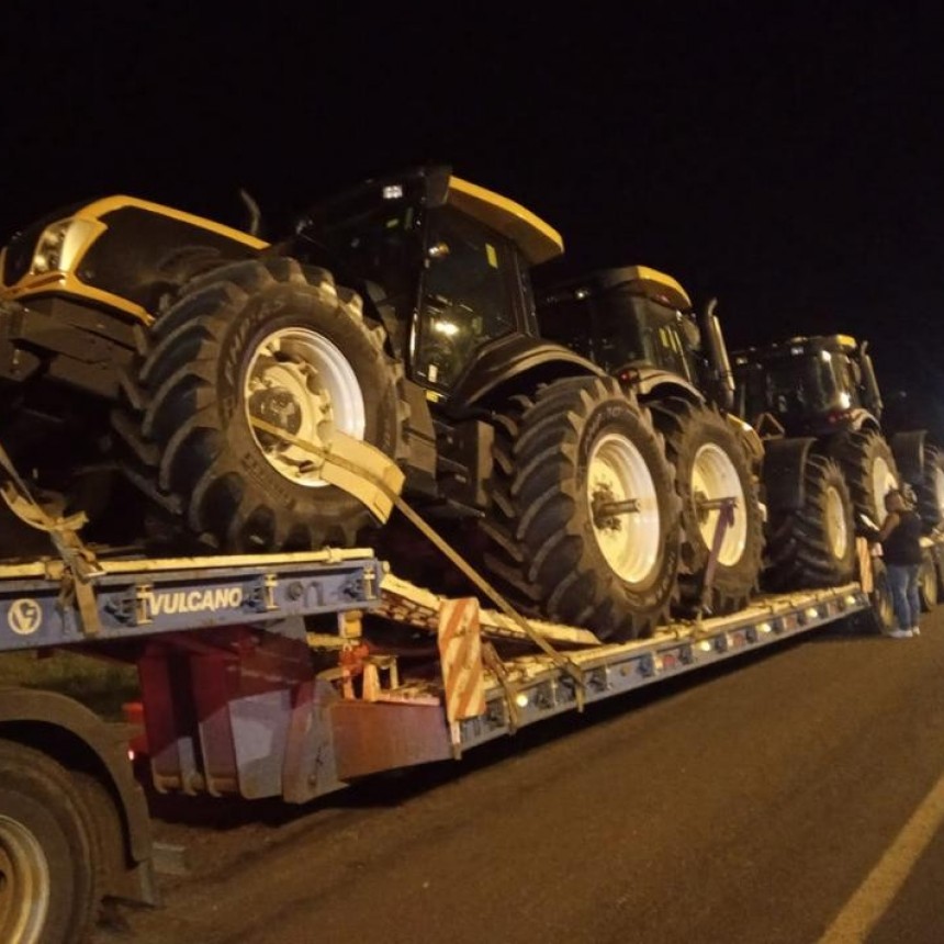 ARBA DETECTÓ TRES TRACTORES 0KM Y 500 TONELADAS DE CEREAL TRANSPORTADOS SIN DOCUMENTACIÓN