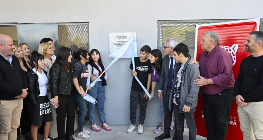 JULIO ZAMORA INAUGURÓ LA PUESTA EN VALOR DE LA ESCUELA SECUNDARIA N° 39 DE RINCÓN DE MILBERG