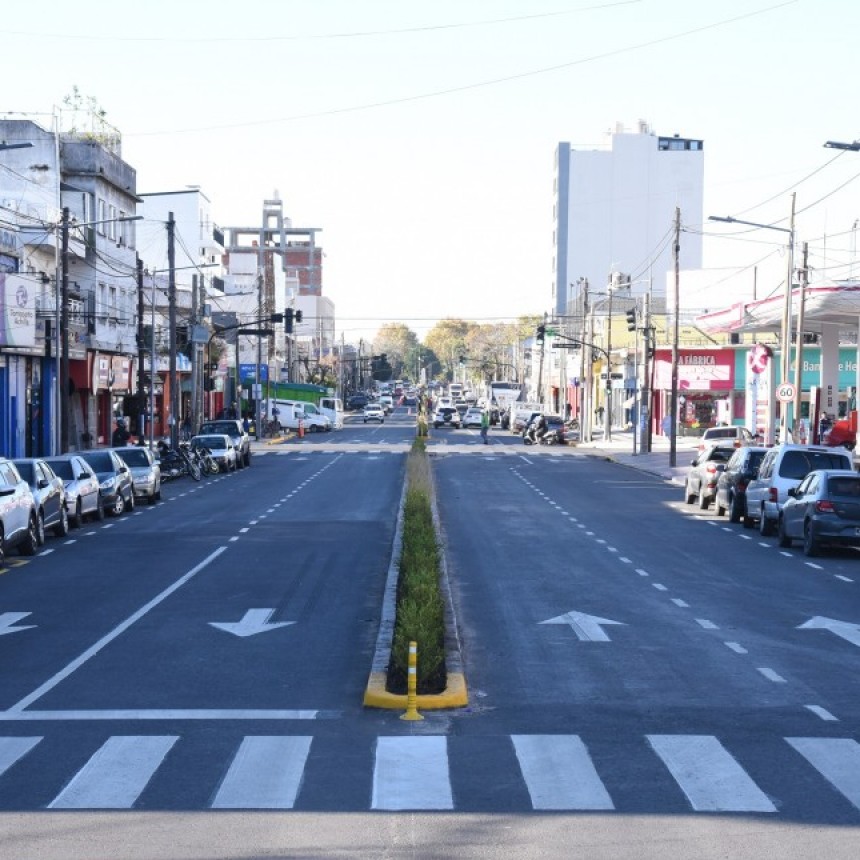 EN SAN MARTIN LA AVENIDA PRESIDENTE PERÓN QUEDÓ TOTALMENTE RENOVADA 