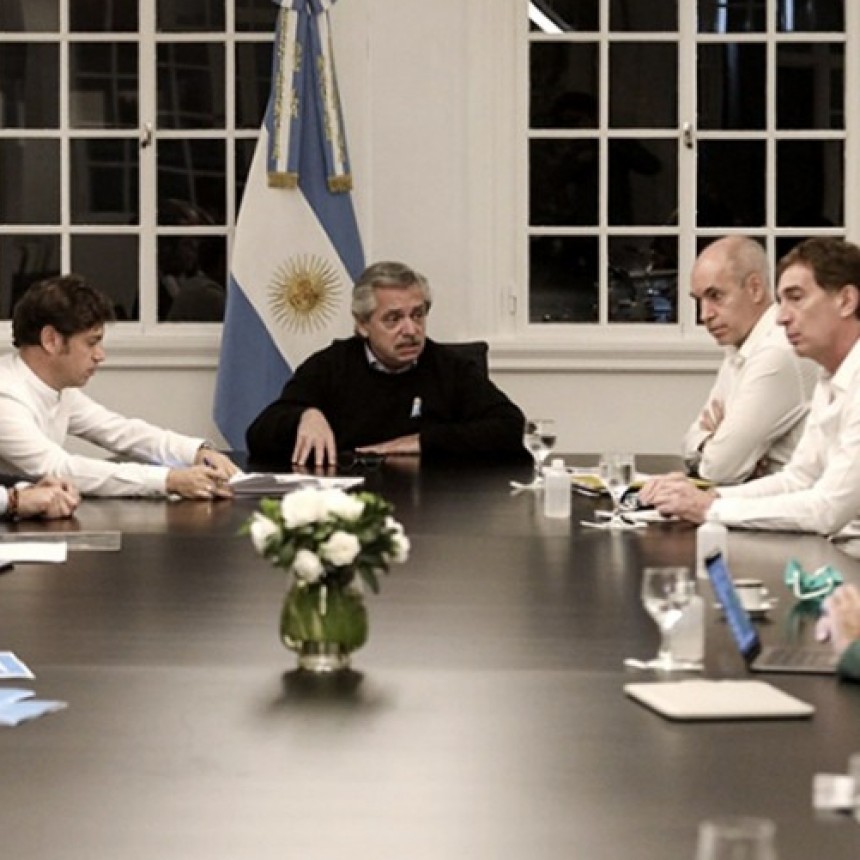 ALBERTO FERNÁNDEZ, LARRETA Y KICILLOF COINCIDIERON EN QUE NO HAY MARGEN PARA FLEXIBILIZAR MÁS LA CUARENTENA