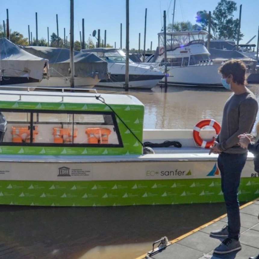 JUAN ANDREOTTI PRESENTÓ UNA NUEVA LANCHA PARA ASISTIR A LOS VECINOS DEL DELTA