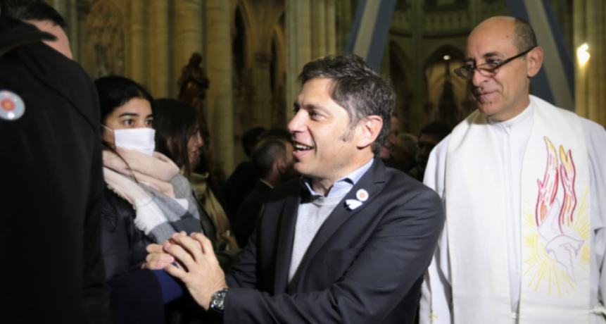 KICILLOF EN EL TEDEUM PLATENSE: 