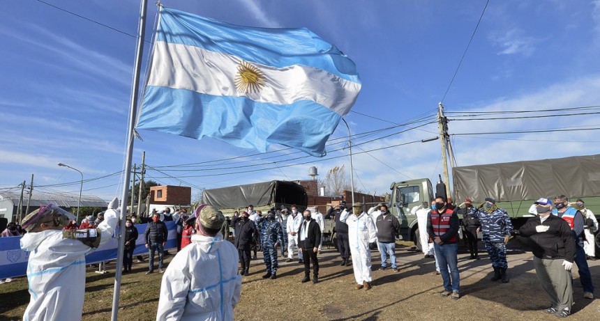 EN EL BARRIO SAN JORGE, TIGRE Y EL EJÉRCITO ARGENTINO CONMEMORARON EL BICENTENARIO DEL PASO A LA INMORTALIDAD DE MANUEL BELGRANO