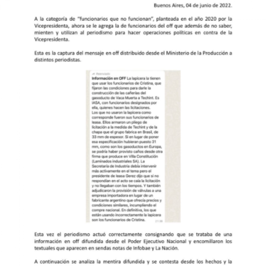 LA DESMENTIDA DE ENERGÍA ARGENTINA
