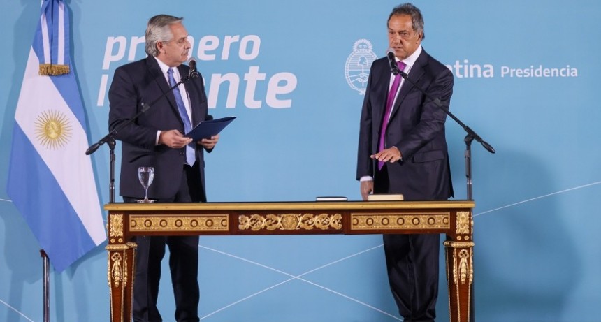 DANIEL SCIOLI, TRAS ASUMIR COMO MINISTRO: 