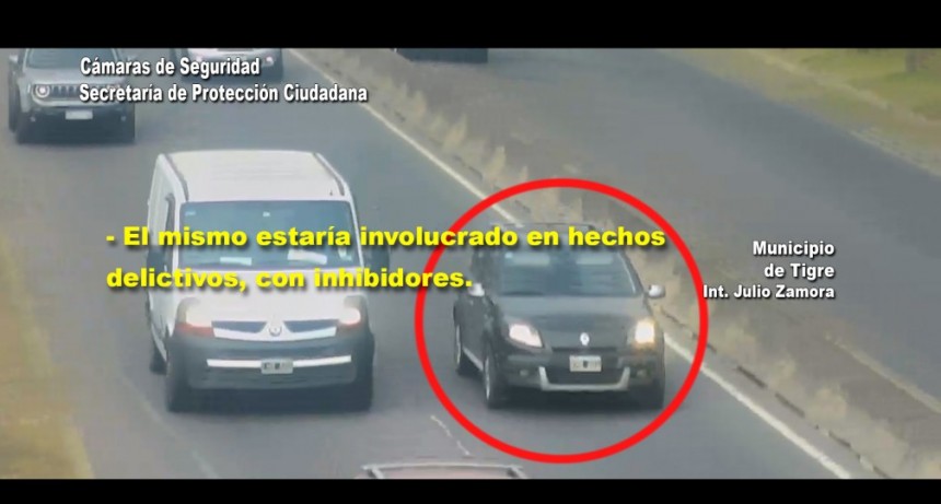 EN TIGRE EL COT PERMITIÓ DETENER A UN VEHÍCULO CON PEDIDO DE SECUESTRO, INVOLUCRADO EN ROBOS EN CENTROS COMERCIALES 