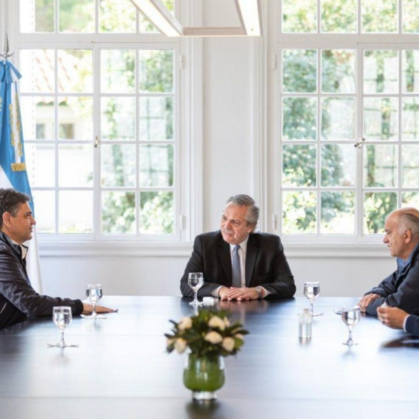 EL PRESIDENTE SE REUNIÓ EN OLIVOS CON DOS INTENDENTES DEL PRO: DISTENSIÓN Y 