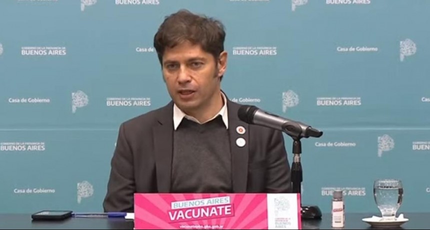 KICILLOF ANUNCIÓ VACUNA LIBRE A PARTIR DE LOS 35 Y DIJO QUE 69 MUNICIPIOS YA COMPLETARON LA VACUNACIÓN