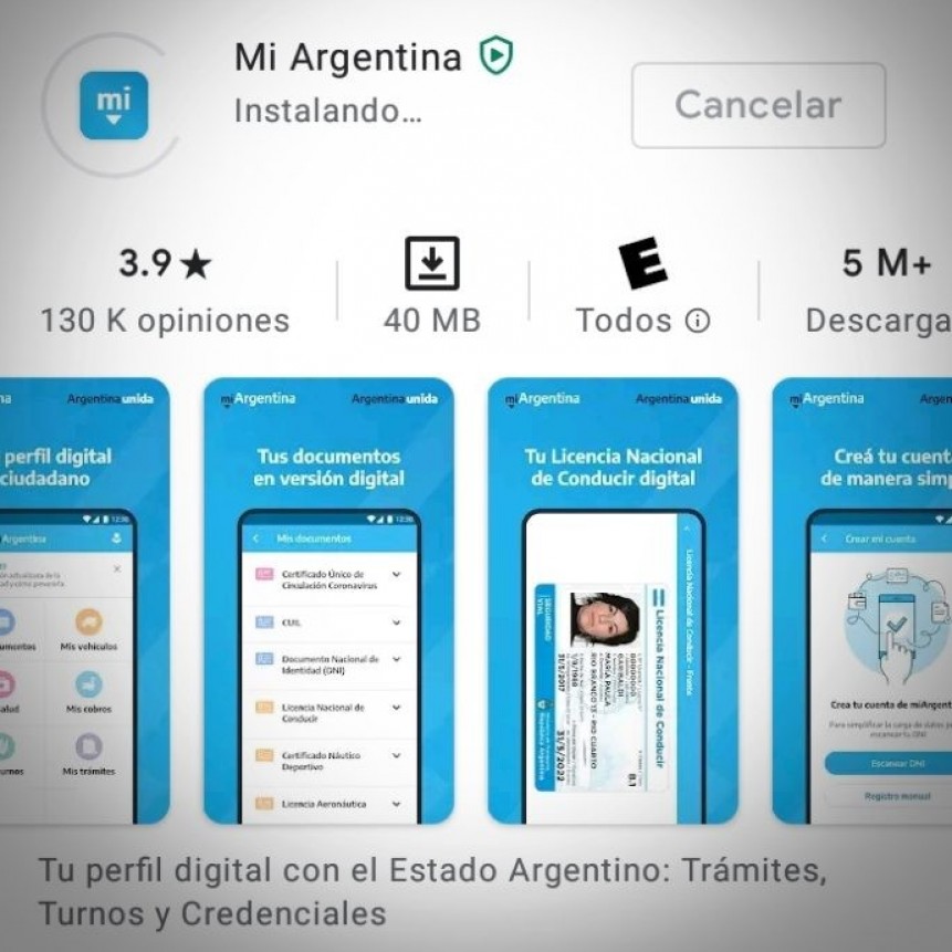 LAS PERSONAS VACUNADAS PUEDEN GENERAR SU CREDENCIAL DIGITAL EN LA APP MI ARGENTINA