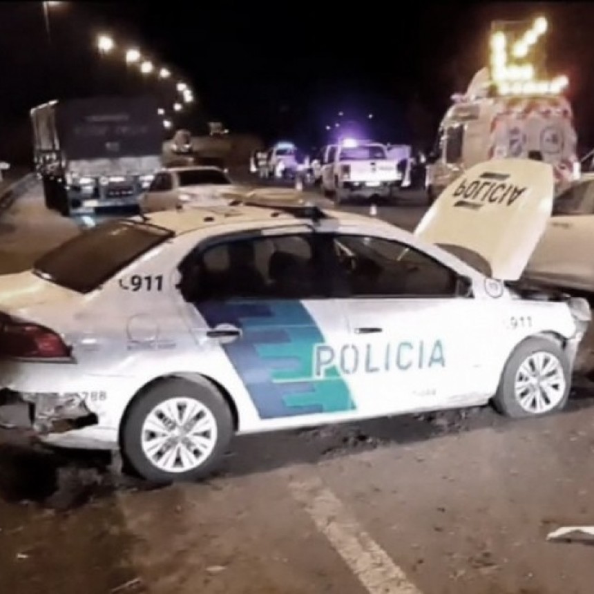 OTRA PERSECUCIÓN EN PANAMERICANA TERMINÓ EN CHOQUE Y DEJÓ EL SALDO DE DOS POLICÍAS HERIDOS