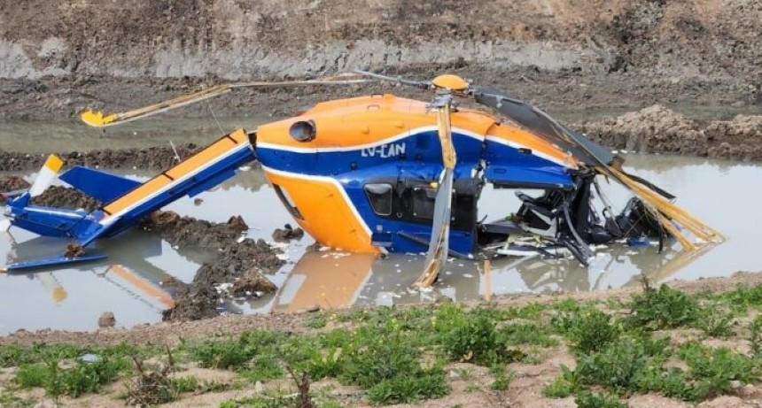 SE DESPLOMÓ UN HELICÓPTERO EN DON TORCUATO Y CINCO PERSONAS RESULTARON HERIDAS 