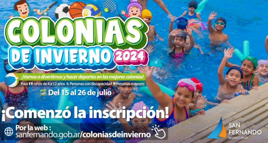 EN SAN FERNANDO INICIÓ LA INSCRIPCIÓN PARA LAS COLONIAS DE INVIERNO 2024