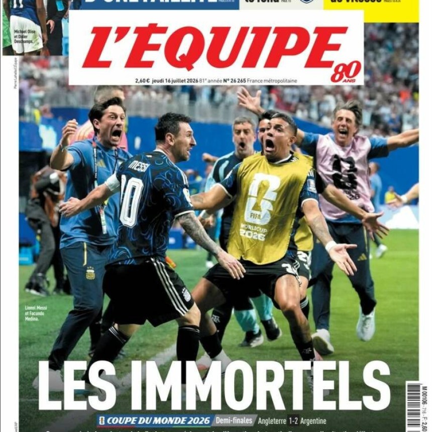 EL MUNDIAL EN LAS TAPAS DE LOS DIARIOS DEL MUNDO