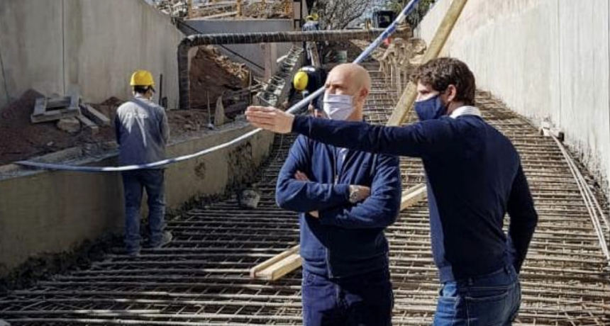 JUAN ANDREOTTI SUPERVISÓ EL AVANCE DE OBRA DEL TÚNEL DE LA CALLE MARTÍN RODRÍGUEZ
