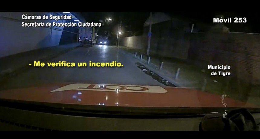 EL SISTEMA DE PROTECCIÓN CIUDADANA DE TIGRE CONTROLÓ UN FEROZ INCENDIO EN UN ASERRADERO   