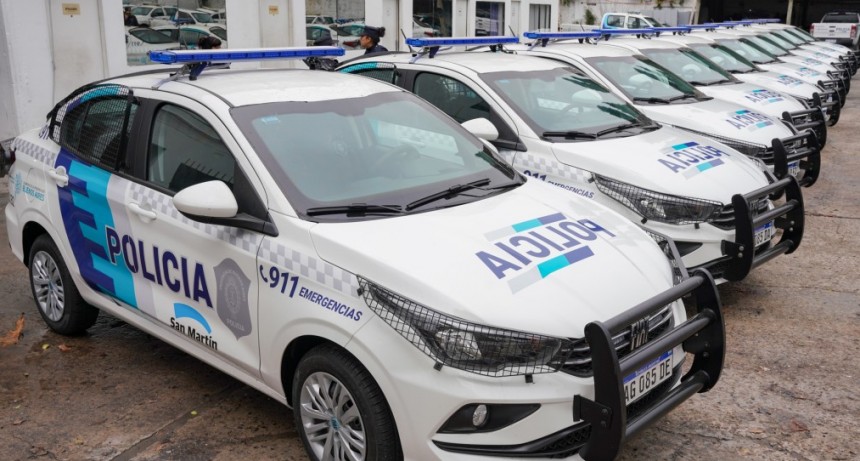 SAN MARTÍN INCORPORÓ 10 NUEVOS PATRULLEROS PARA LAS 10 COMISARÍAS
