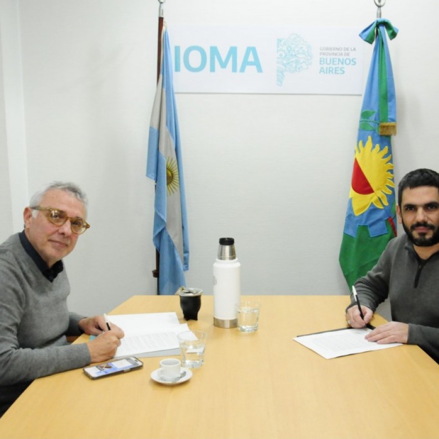 JULIO ZAMORA FIRMÓ UN ACUERDO PARA QUE IOMA BRINDE MÁS PRESTACIONES MÉDICAS EN LOS HOSPITALES MUNICIPALES DE TIGRE