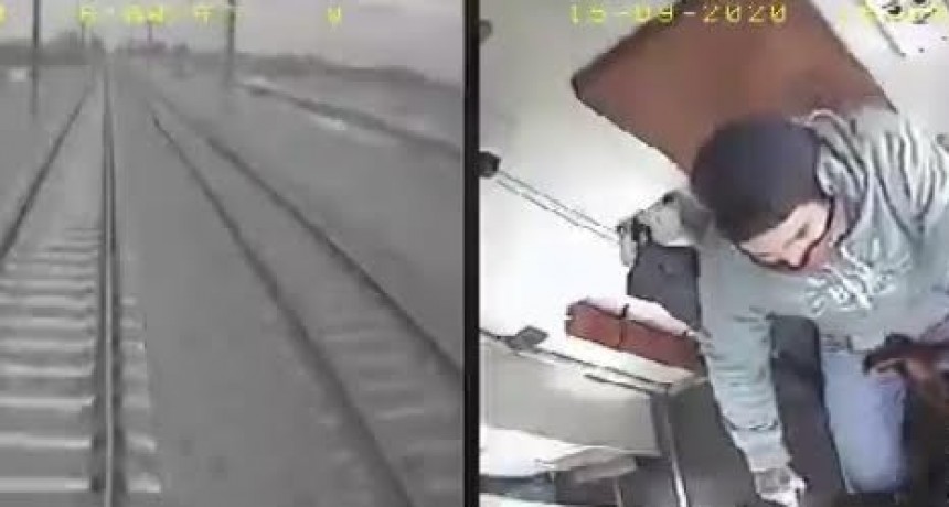 UN MAQUINISTA DEL ROCA LOGRÓ FRENAR EL TREN AL VER A UN NIÑO SOBRE LAS VÍAS