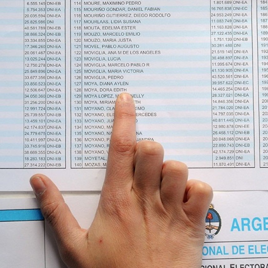 CAMBIOS EN EL PADRÓN: CONSULTÁ DÓNDE VOTAR
