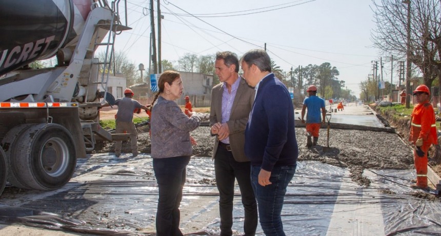 KATOPODIS RECORRIÓ LA OBRA DE LA AV. OLIVERA EN ALMIRANTE BROWN